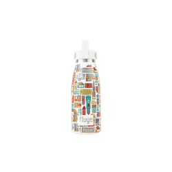 Image of Fluye Ceramic Kids es un tomatodo compacto, resistente y perfecto para acompañar a los niños en su día a día. Color Houses.