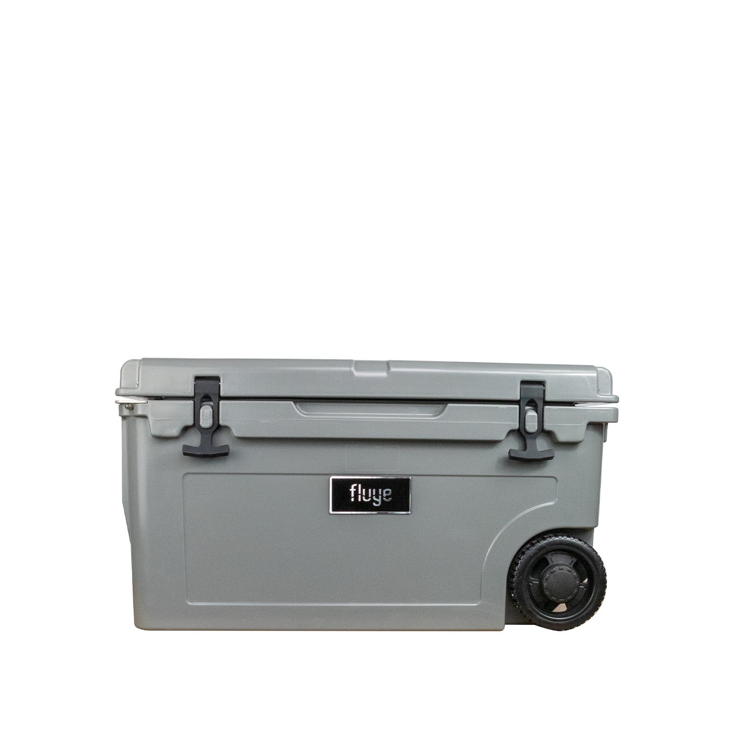 Image of  El Fluye Cooler llegó a revolucionar la manera que vamos a la playa, de camping, pesca y las actividades Outdoor. Color grey.