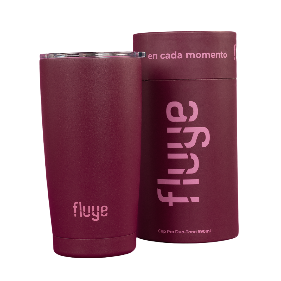 Image of Fluye Cup Pro Duo-Tono 590ml Dark Cherry