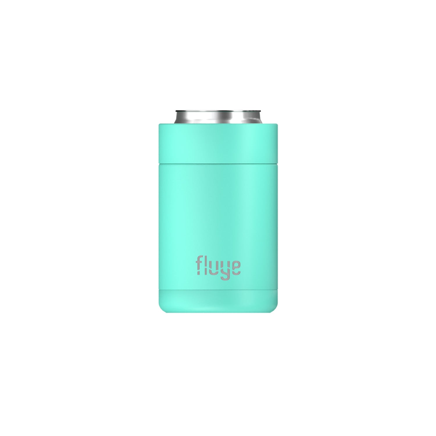 Image of El Fluye Can Cooler 355 ml mantiene tus bebidas frías por más tiempo, ideal para la playa, campo, reuniones y más. Color Lagoon.