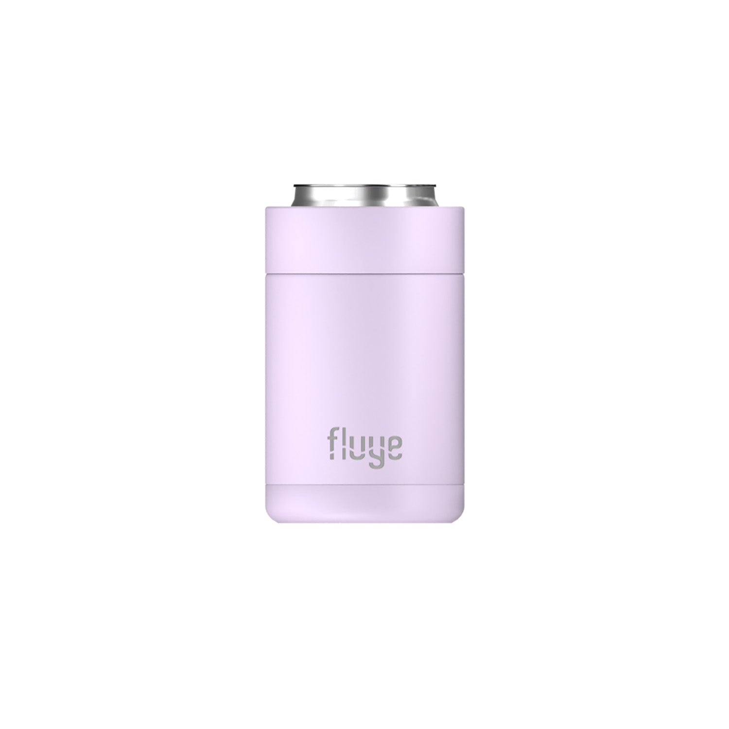 Image of El Fluye Can Cooler 355 ml mantiene tus bebidas frías por más tiempo, ideal para la playa, campo, reuniones y más. Color Lila.