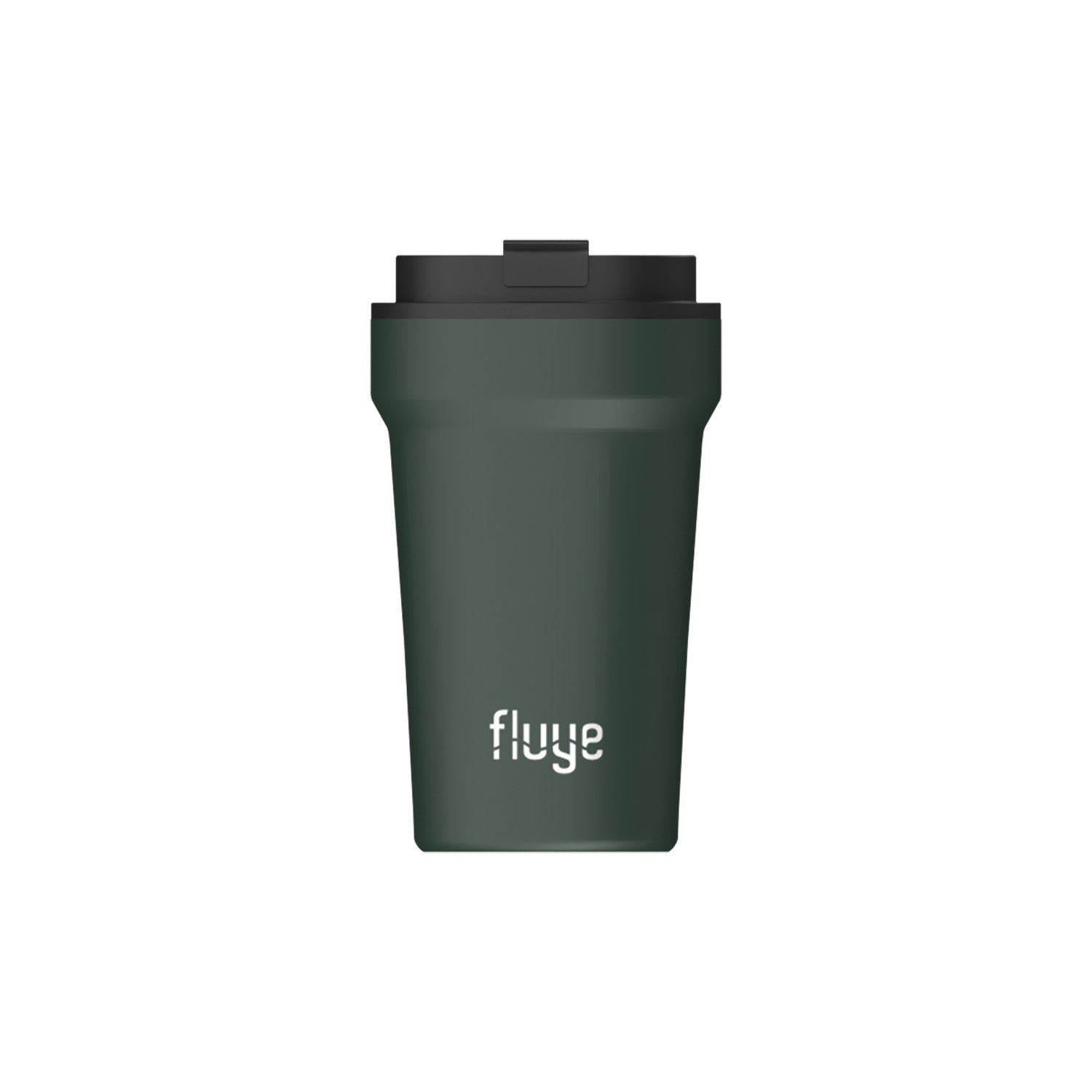 La Fluye Coffee Cup es 100% hermética y antiderrames, perfecta para llevar tu café o infusión a cualquier lugar. Color Canopi.