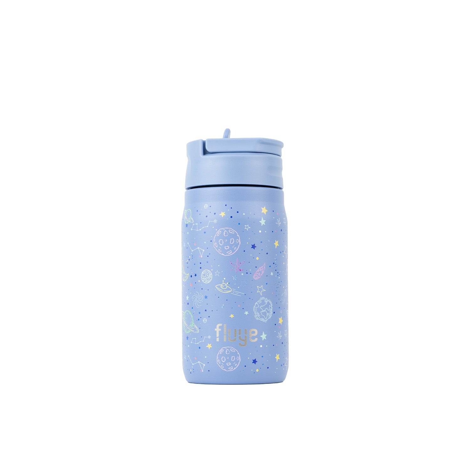 Fluye Kids 350 ml es un tomatodo extra ligero, diseñado especialmente para las manos de los más pequeños. Color Blue.
