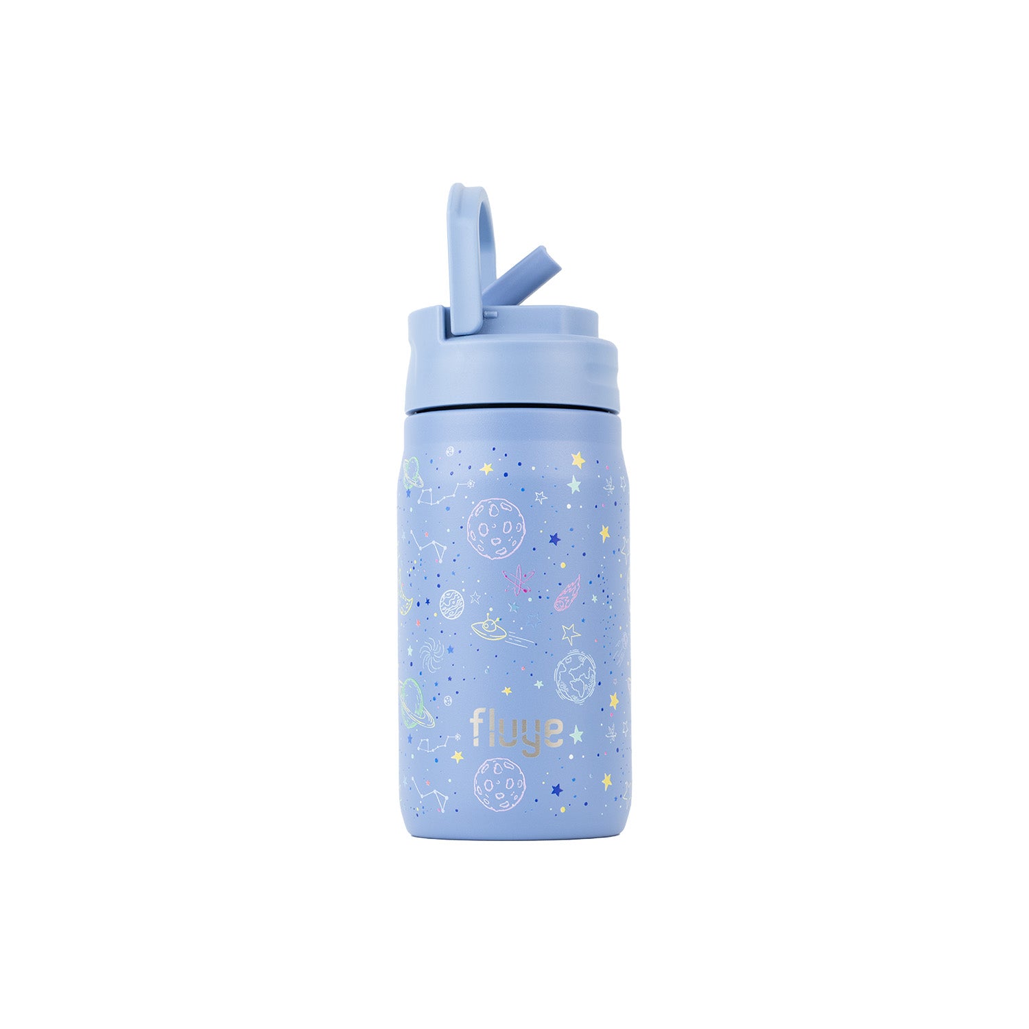 Fluye Kids 350 ml es un tomatodo extra ligero, diseñado especialmente para las manos de los más pequeños. Color Blue.