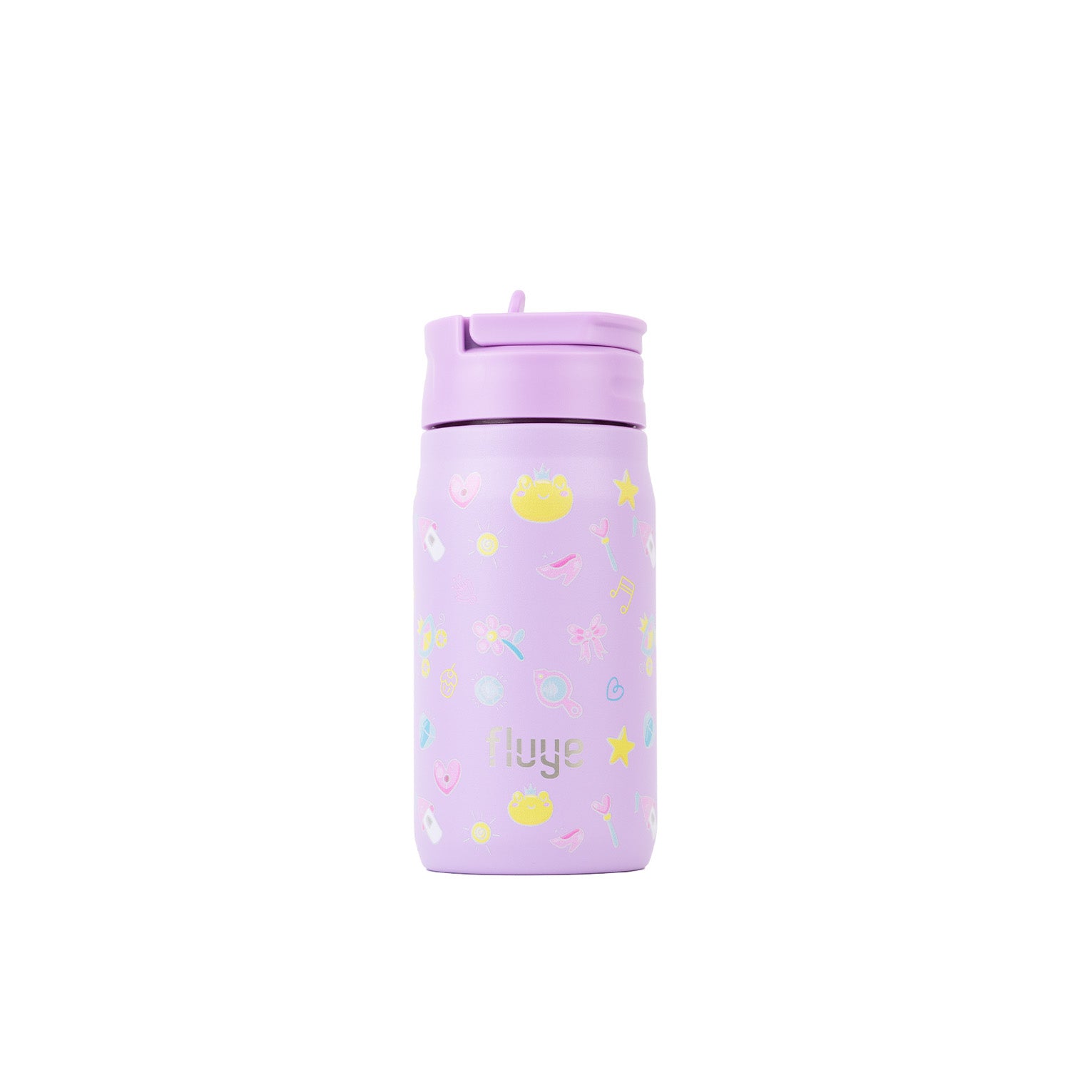 Fluye Kids 350 ml es un tomatodo extra ligero, diseñado especialmente para las manos de los más pequeños. Color Purple.