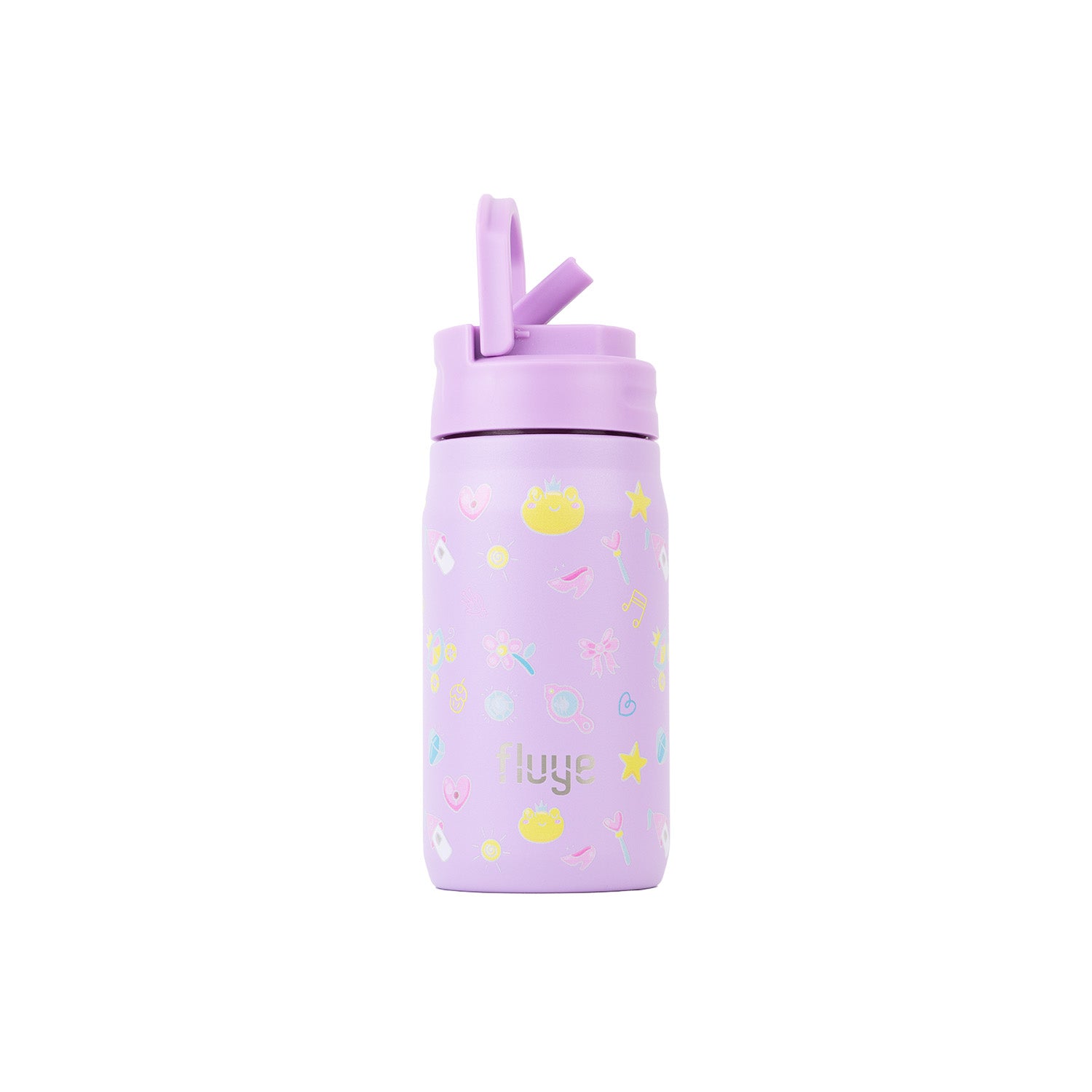 Fluye Kids 350 ml es un tomatodo extra ligero, diseñado especialmente para las manos de los más pequeños. Color Purple.